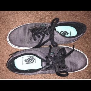 Vans dark charcoal gray size 7.5 men’s.
